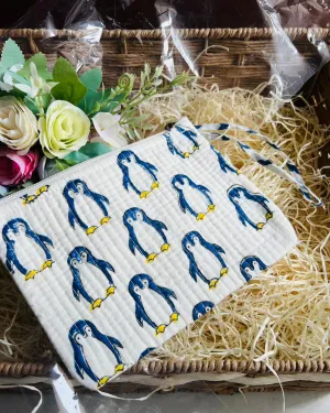 Baby Penguin Quilted Pouch
