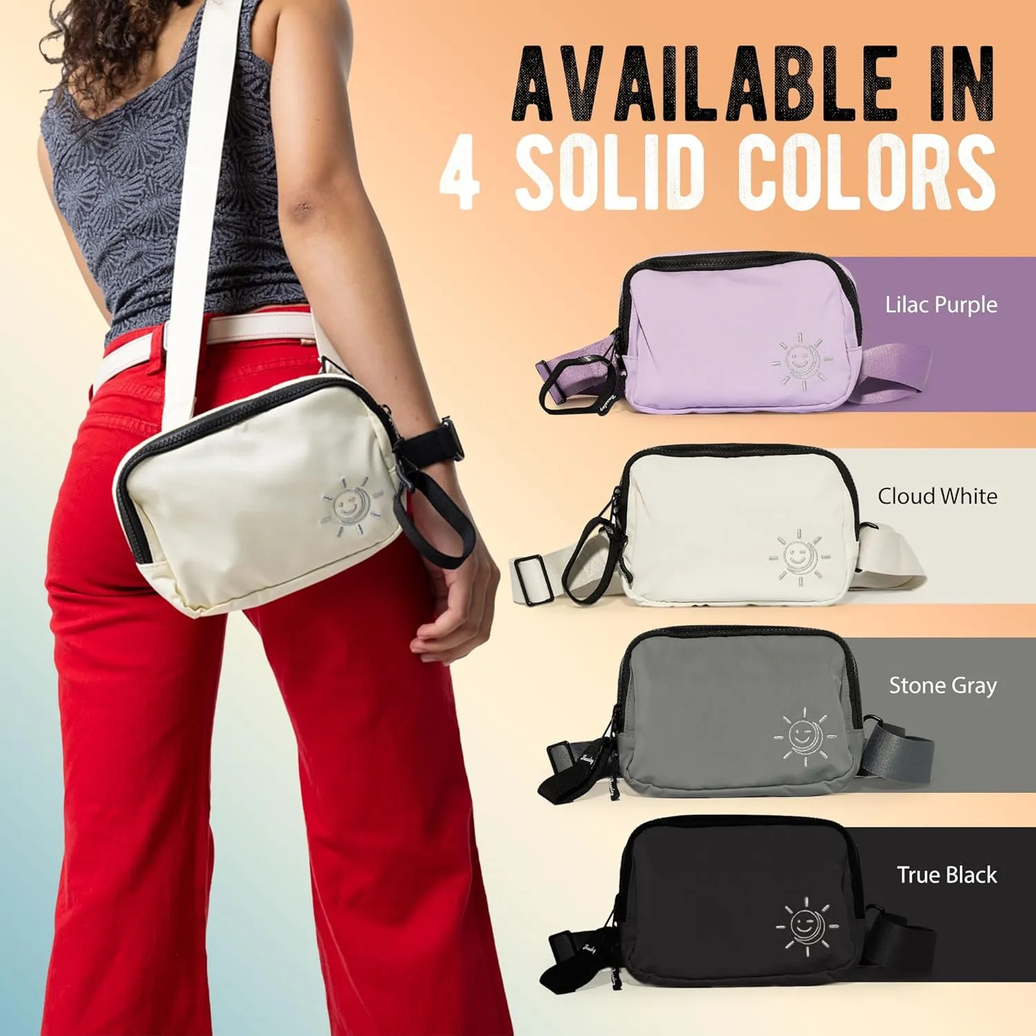 Braxley Unisex Clutch Bag & Belt Bundle - Crossbody and Fanny Pack for Men & Women - Full Length Stretch Belt Design  RFID Blocking Convertible Belt Bag | Washable and Durable