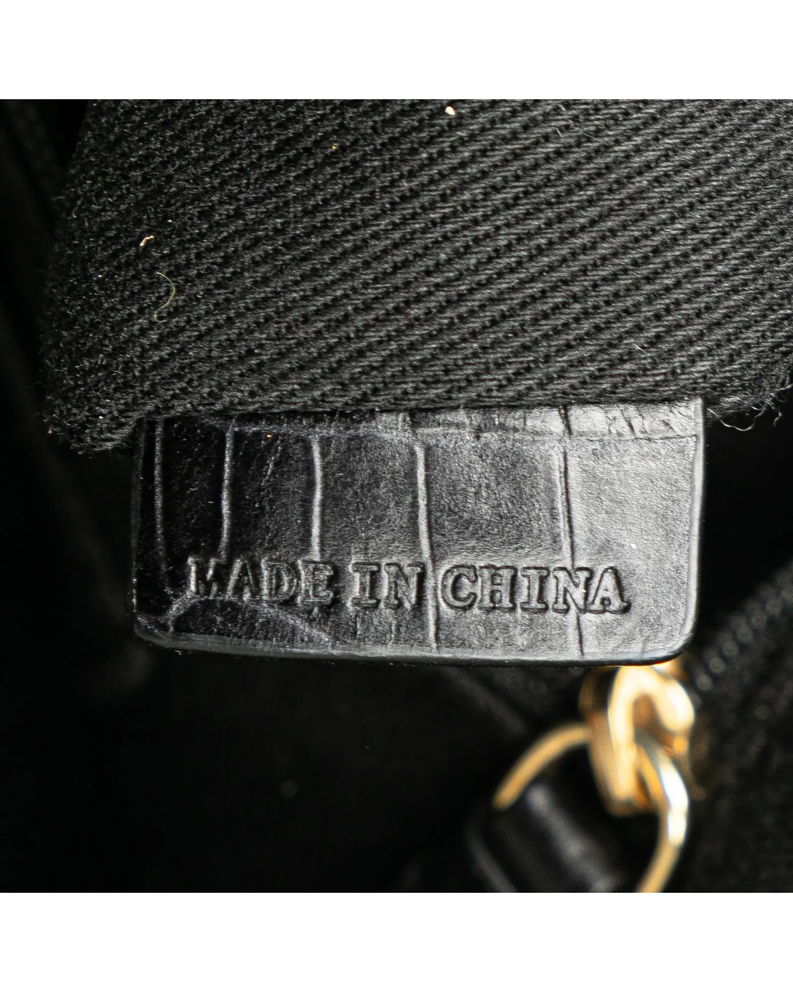 Canvas Tote Bag with Leather Trim and Interior Pockets