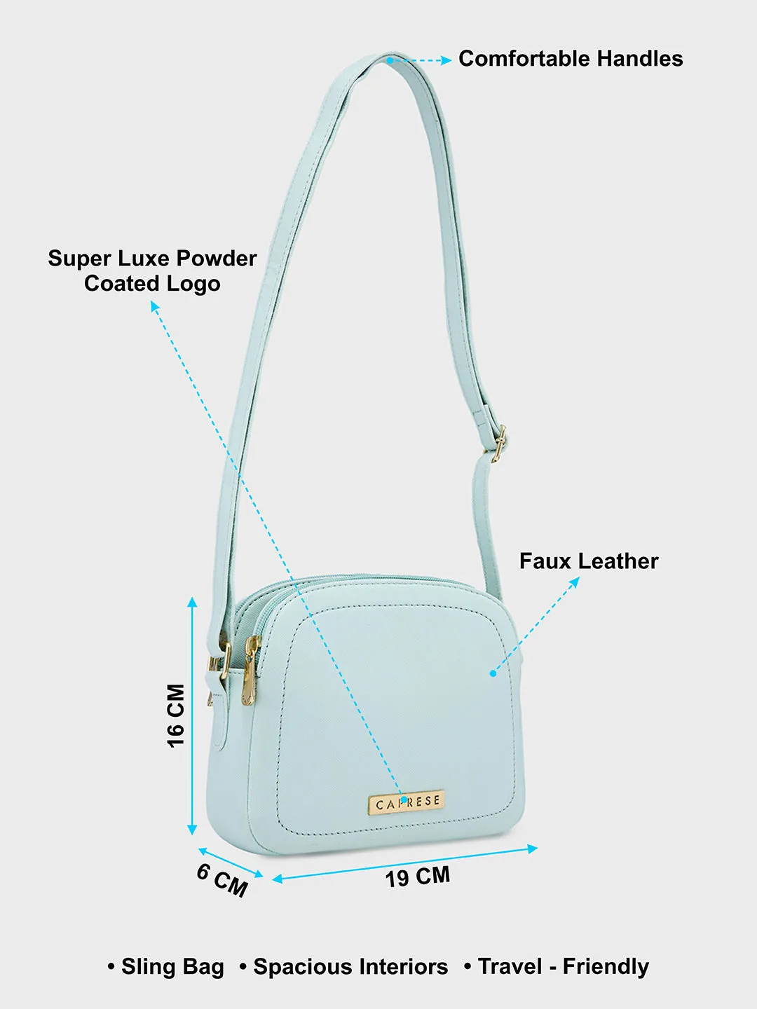 Caprese Safia Sling Small Mint