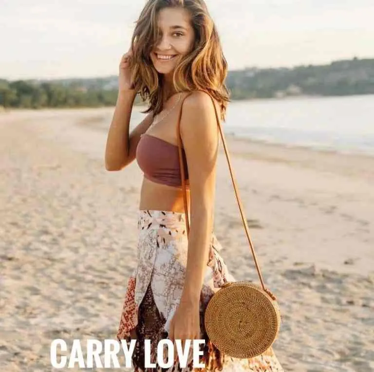 Carry Love Brown Round Sling Bag