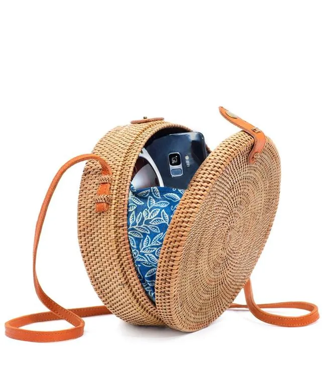 Carry Love Brown Round Sling Bag