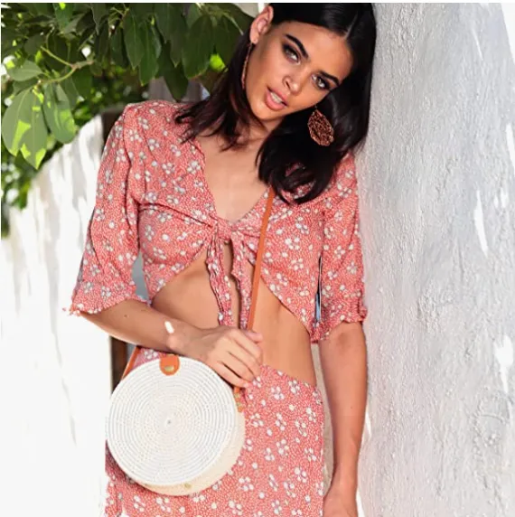Carry Love White Round Sling Bag