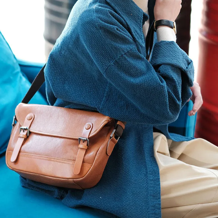 Casual Womens Genuine Leather Satchel Bag Cross Shoulder Bag for Women