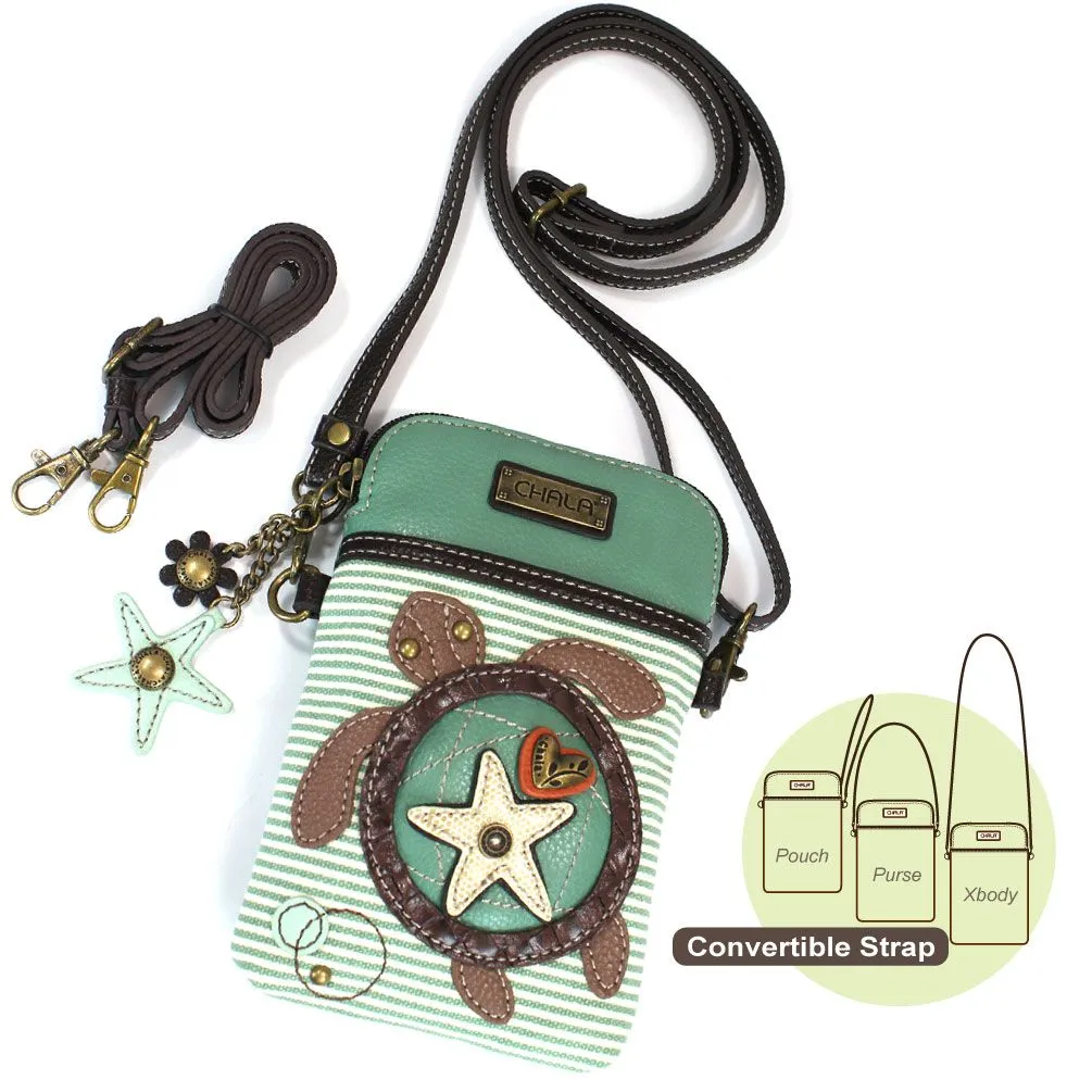 Cellphone Xbody - Sea Turtle (Teal Stripe)