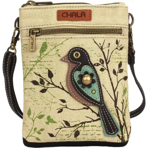 Chala Bird Safari Double Pocket Xbody Sand