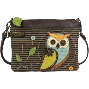Chala Owl Mini Crossbody Olive Stripe