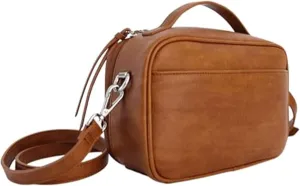 Citi Collective Diaper Bag Clutch - Stylish & Eco-Friendly Vegan Leather Solution for On-the-Go Parents Vintage Tan