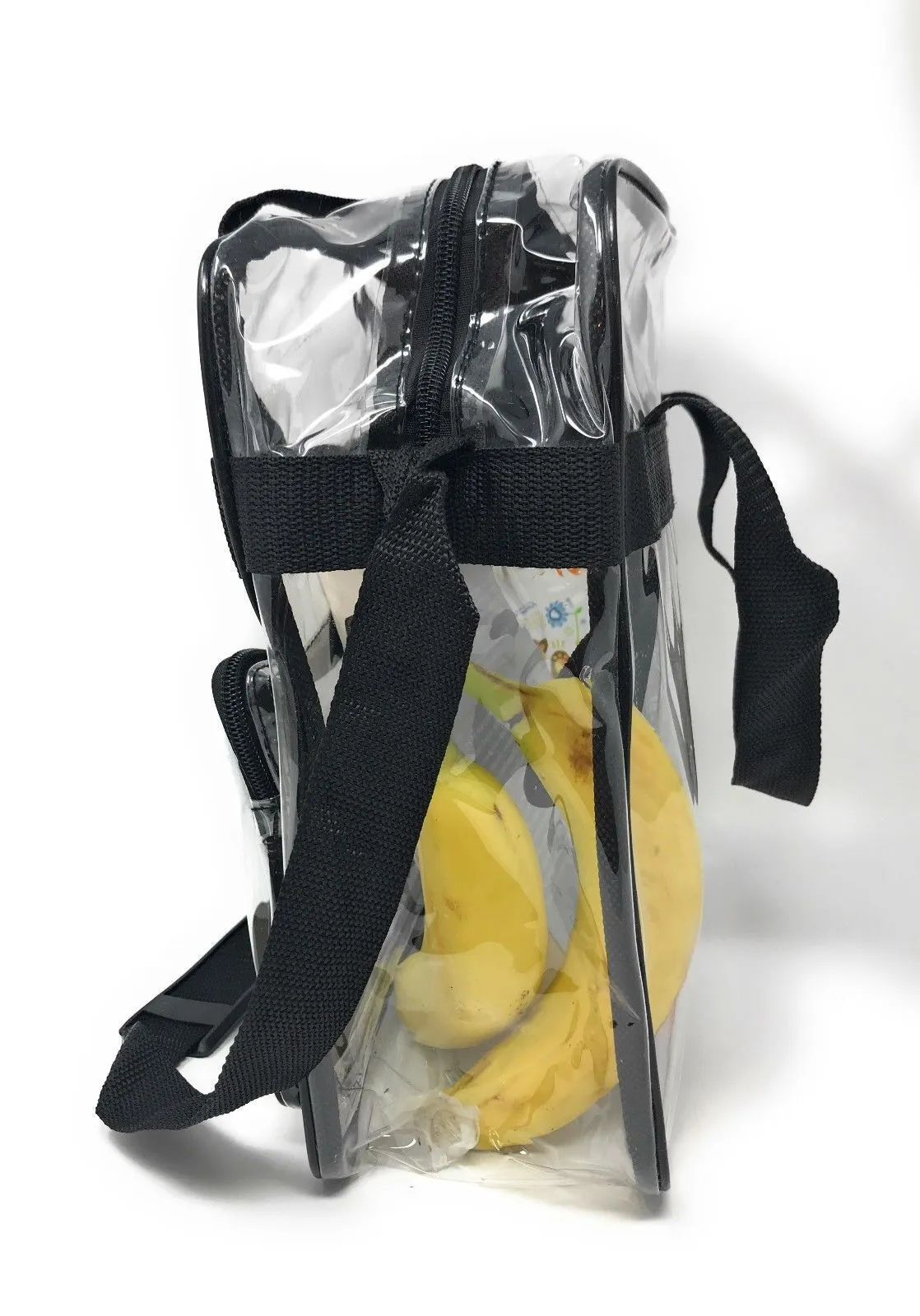 Clear Messenger Tote Bag Transparent Book School Concerts Stadium Tsa Security