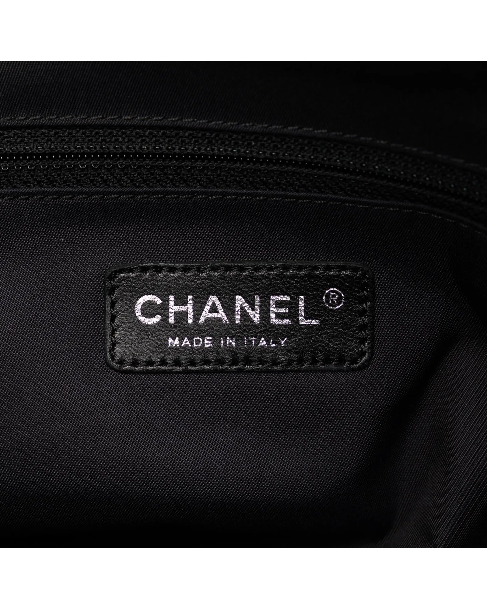 Coated Canvas Tote Bag with Leather Trim