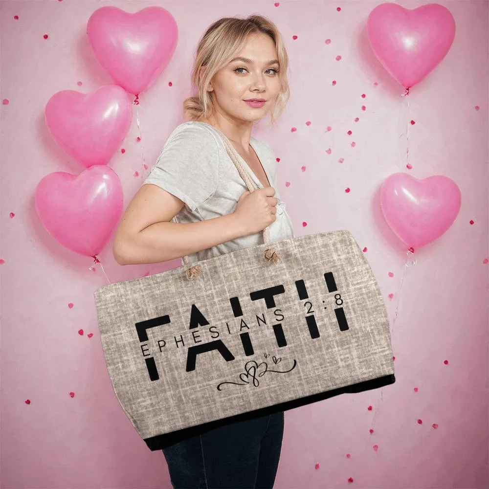 ELEVATED SPIRIT - FAITH - EPHESIANS 2:8 -  BY GOD'S LOVE WEEKENDER BAG