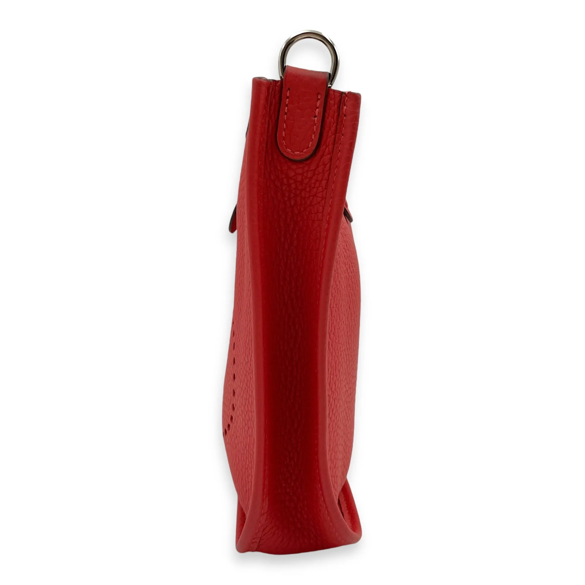 Evelyne Mini Rouge Pivoine in Clemence, Palladium hardware