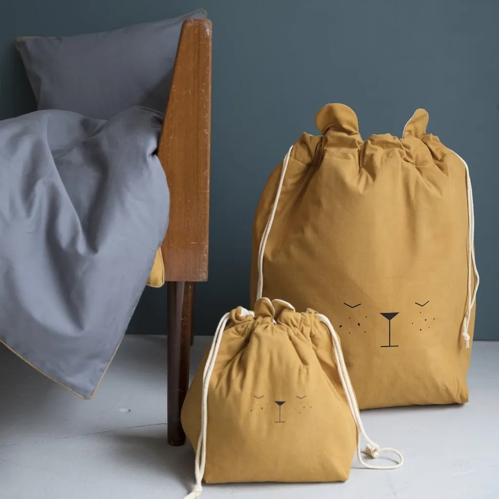 Fabelab Storage Bag Bear Ochre - Large