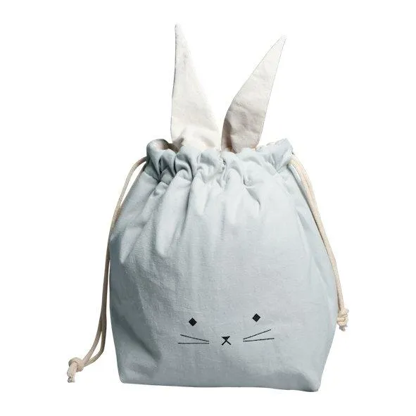 Fabelab Storage Bag Foggy Blue Cat - Small