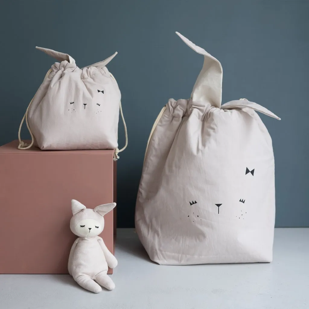 Fabelab Storage Bag Mauve Bunny - Large