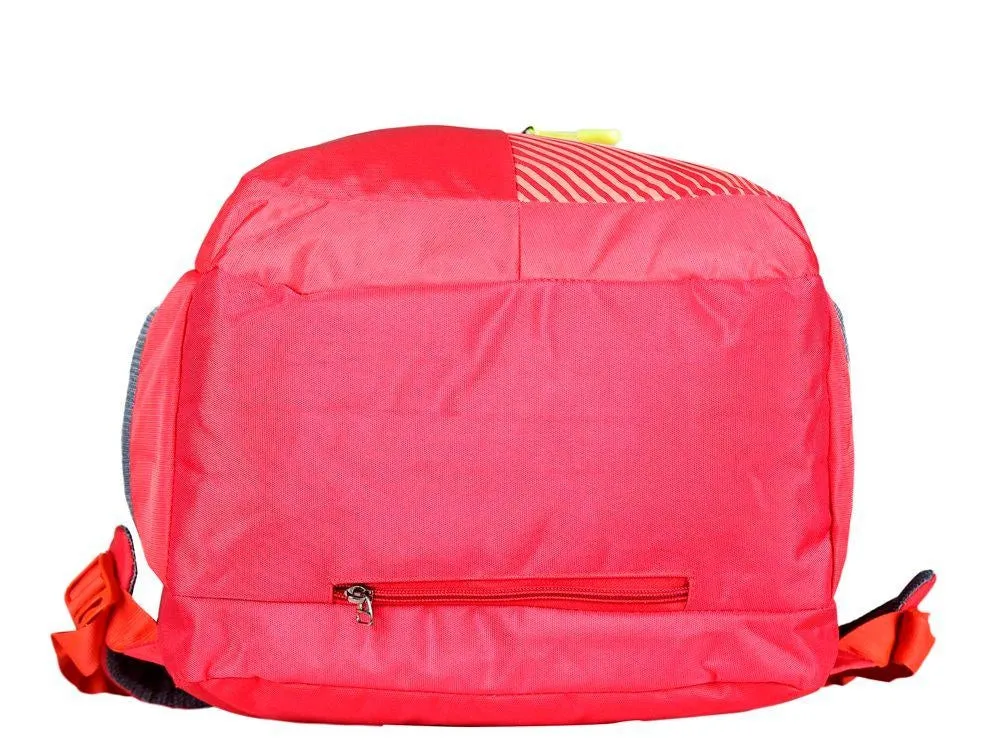 FabSeasons Printed Red Backpack with Raincover and Laptop holder