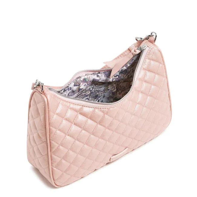 Frannie Mini Crescent Crossbody - Rose Quartz