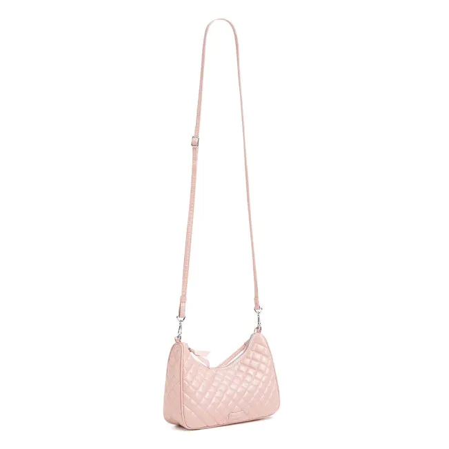 Frannie Mini Crescent Crossbody - Rose Quartz