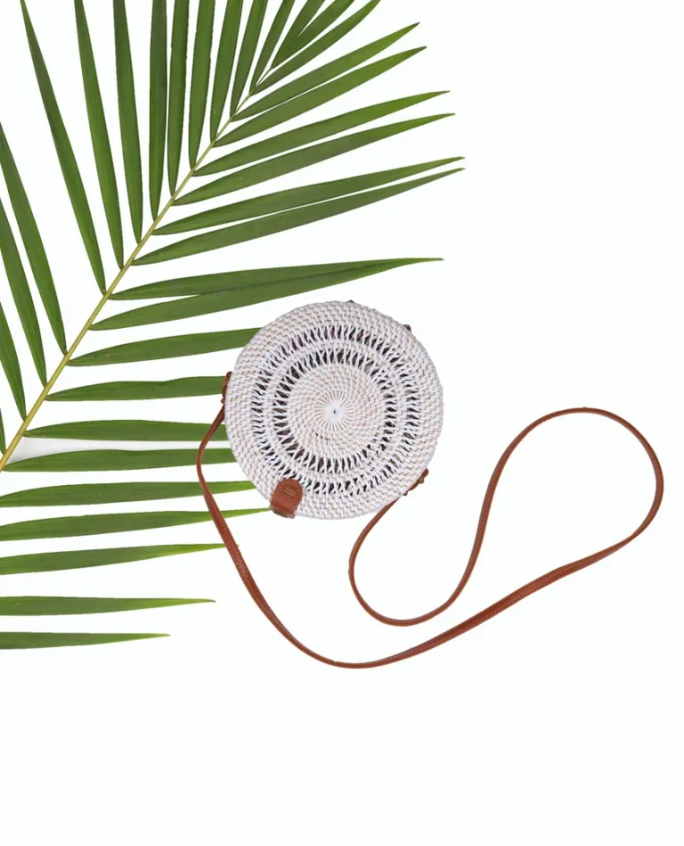 Funky Fashioninsta White Round Sling Bag