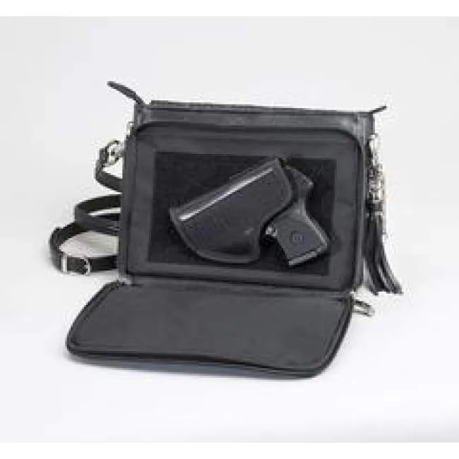 GTM Original Embroidered Lambskin Compact Clutch Purse