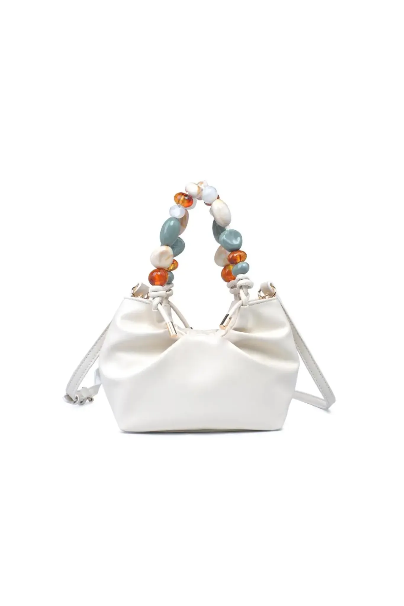 Johona Beaded Handle Crossbody Purse