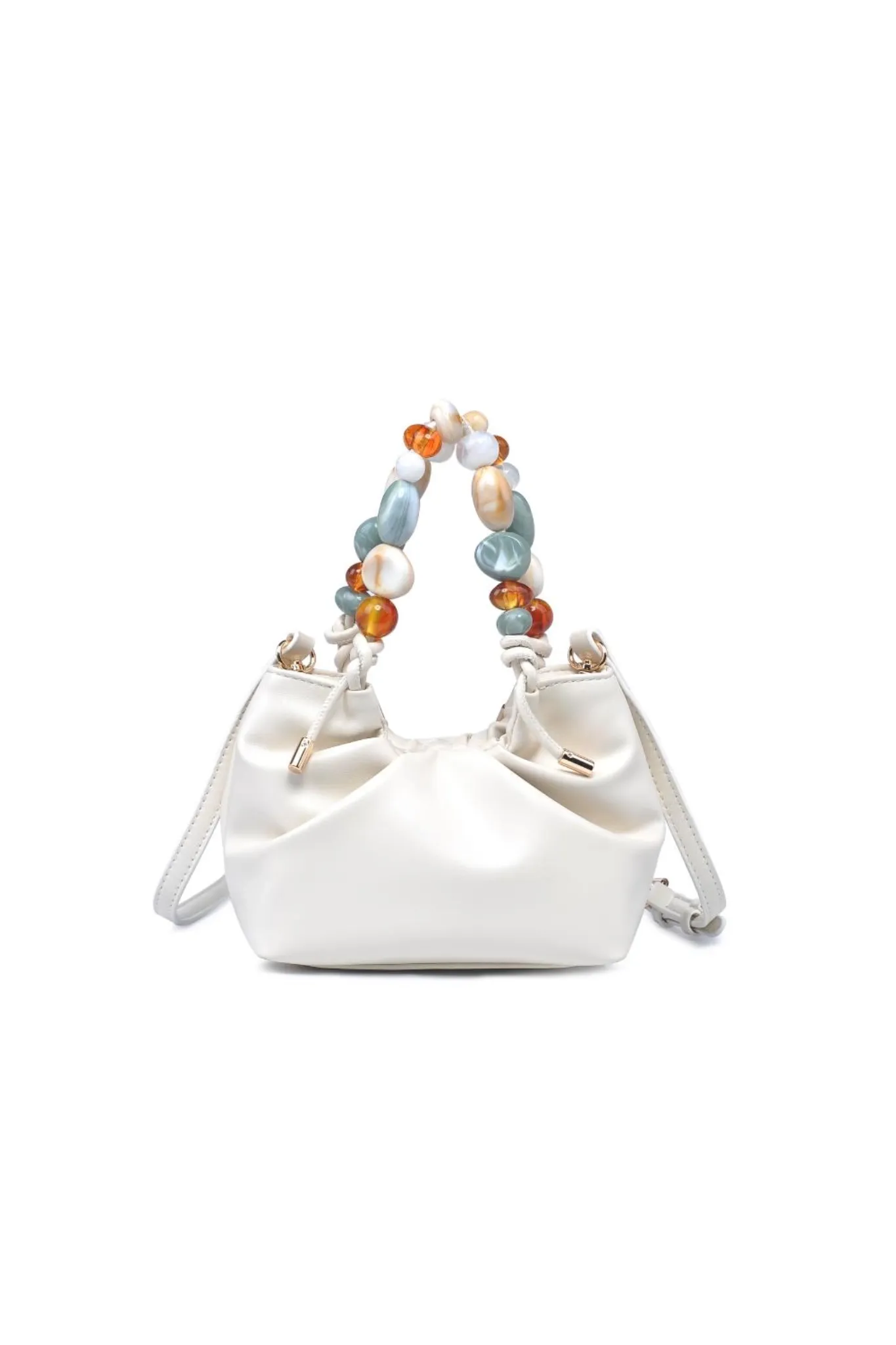 Johona Beaded Handle Crossbody Purse