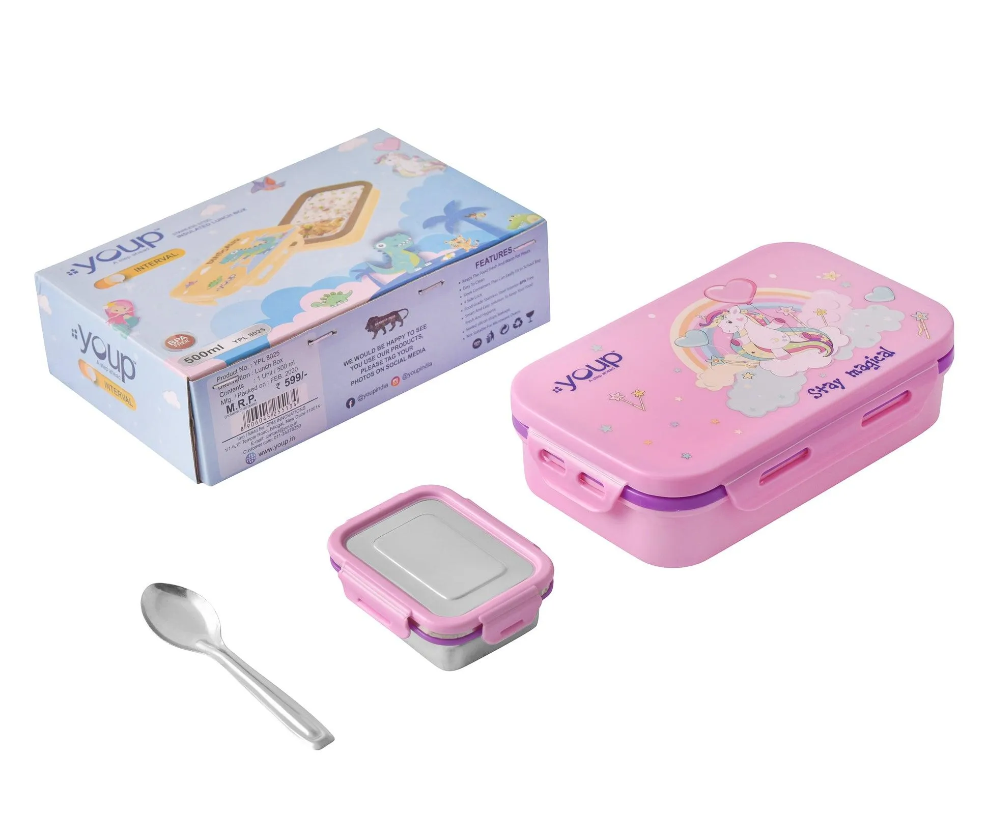 Kids lunch box INTERVAL - 500 ml Stainless steel