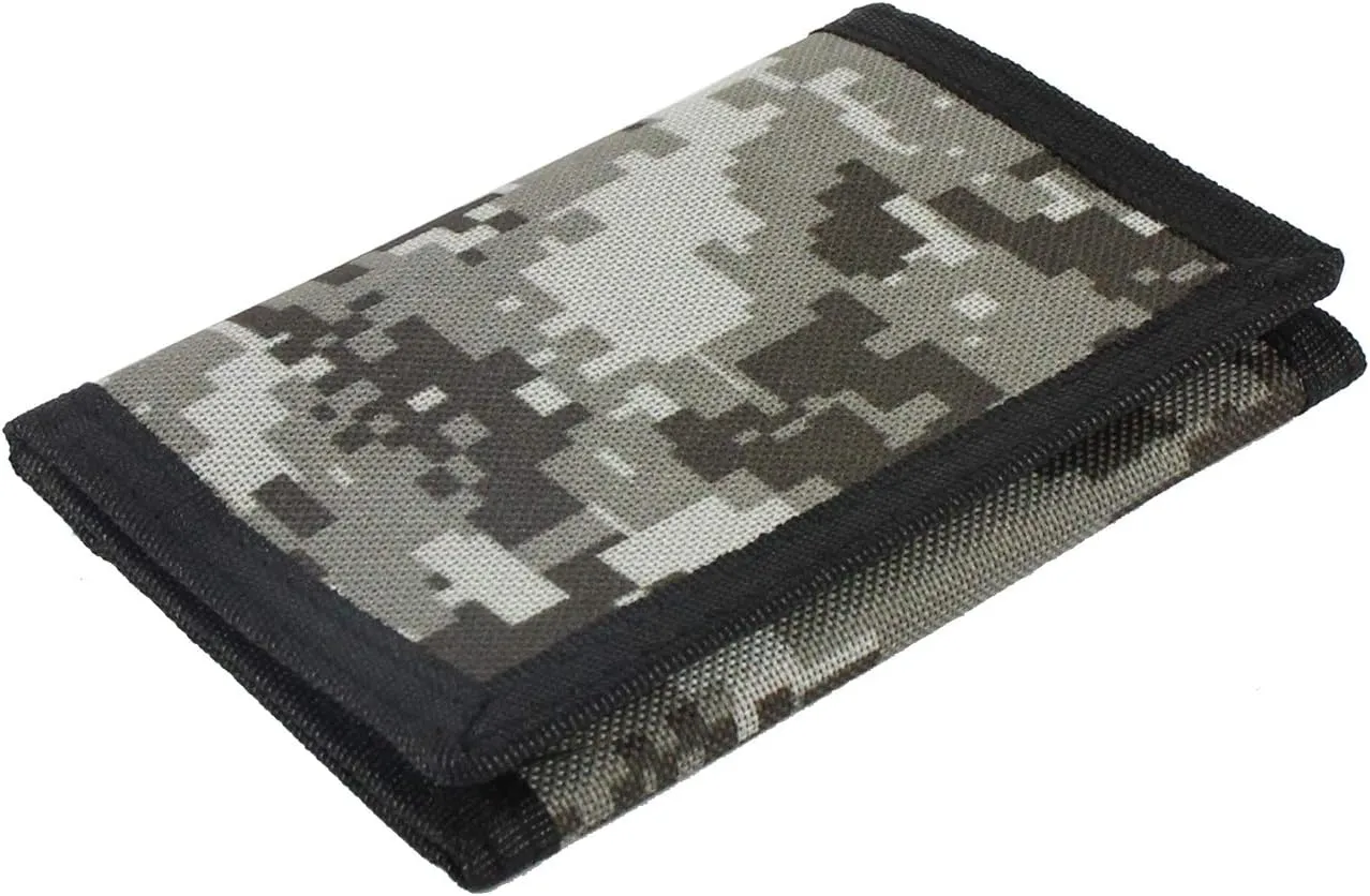 Kids Wallet for Boys and Girls, Novelty Wallet for Boys Ages 5-7, Camo Teen Wallet for Kids Birthday Gifts (Beige mosaic)