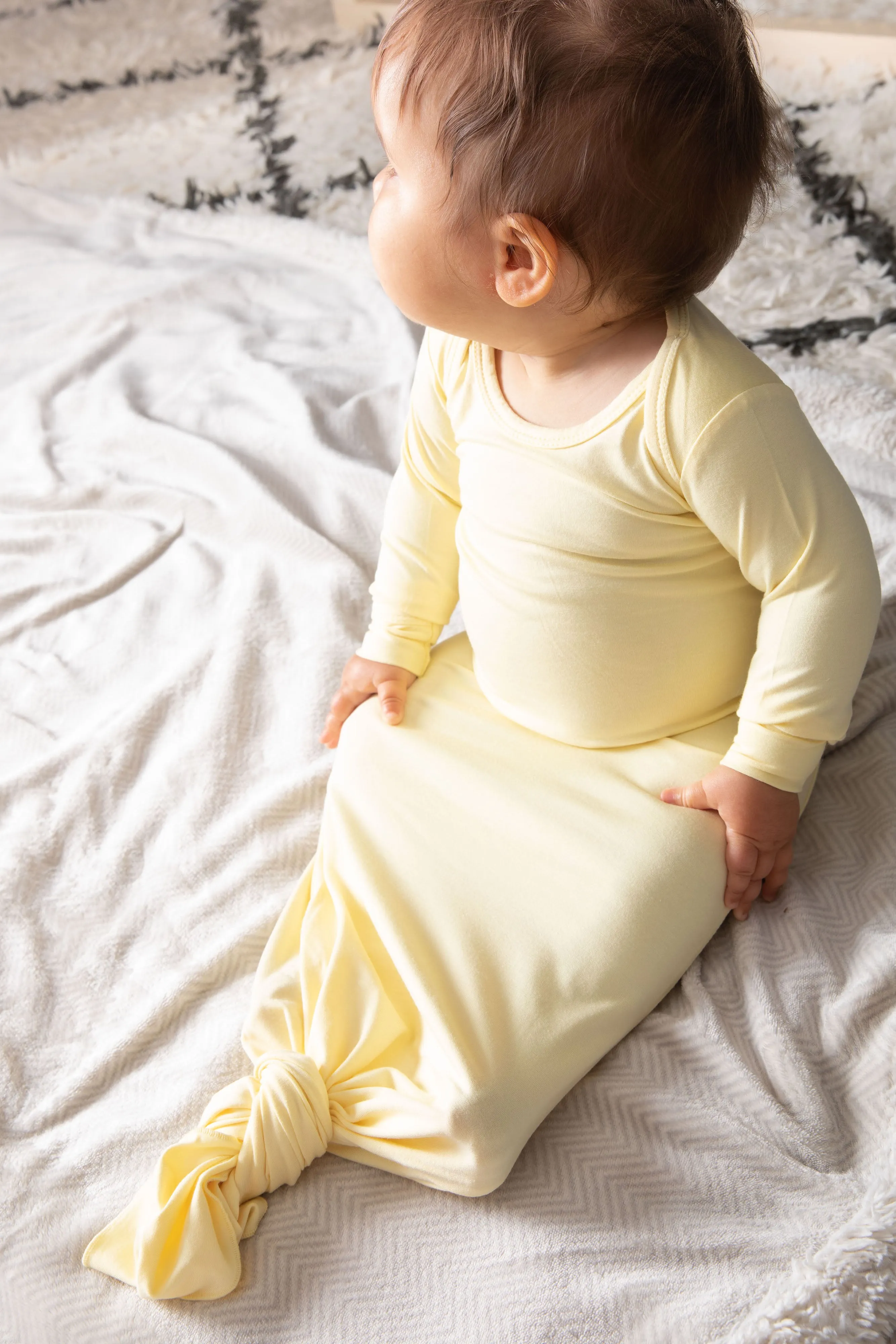 Knotted Gown - BUTTERCREAM