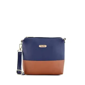 Krozilla Women Blue sling bag with back pocket