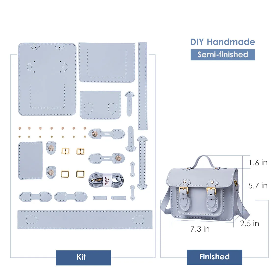 Lady Leather Small Satchel Bag DIY Kit