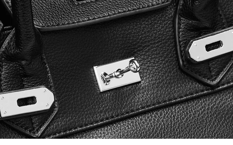 Large birkin inspired platinum bag men women handbag weekender over night bag tote