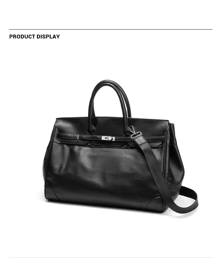 Large birkin inspired platinum bag men women handbag weekender over night bag tote