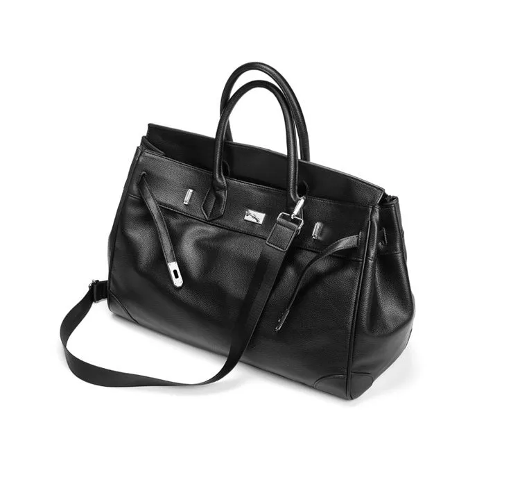 Large birkin inspired platinum bag men women handbag weekender over night bag tote