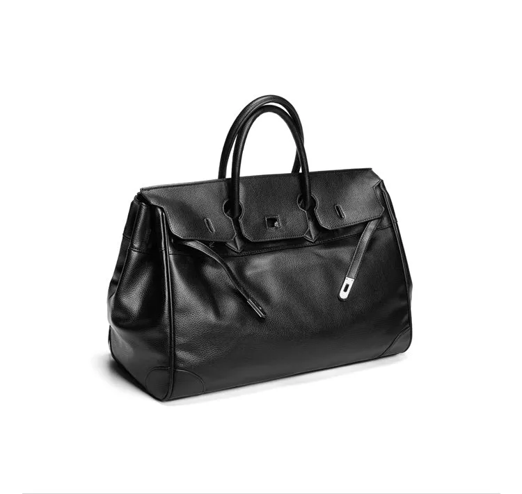 Large birkin inspired platinum bag men women handbag weekender over night bag tote