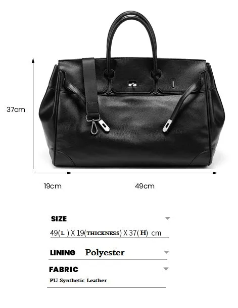 Large birkin inspired platinum bag men women handbag weekender over night bag tote