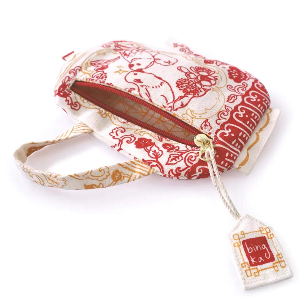 Lorikeet Red Tea Pot Coin Pouch