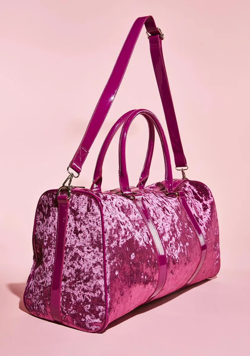 Material World Velvet Weekender