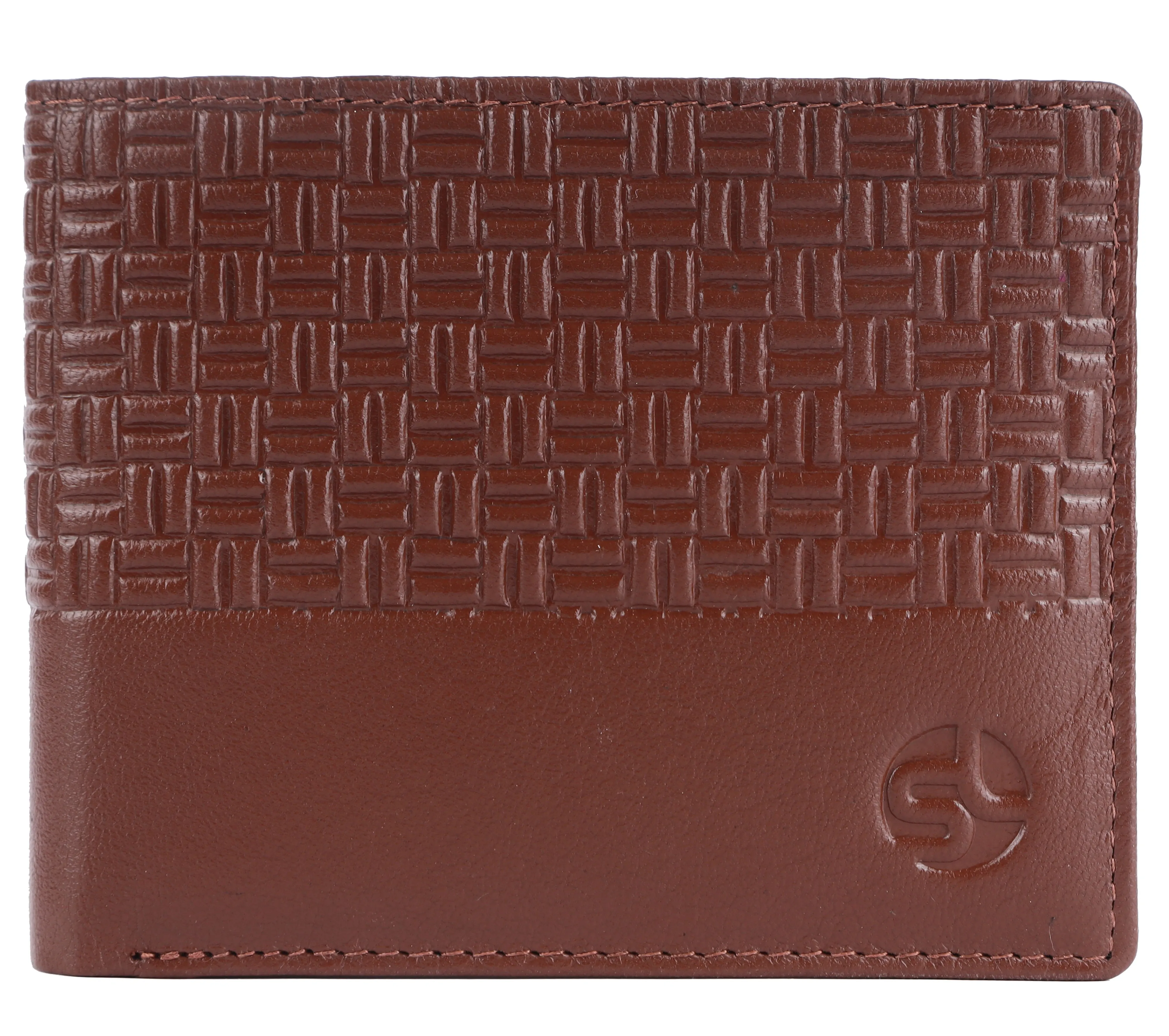 MENS LEATHER RFID WALLET WITH KEY RING COMBO 93706 (TAN)