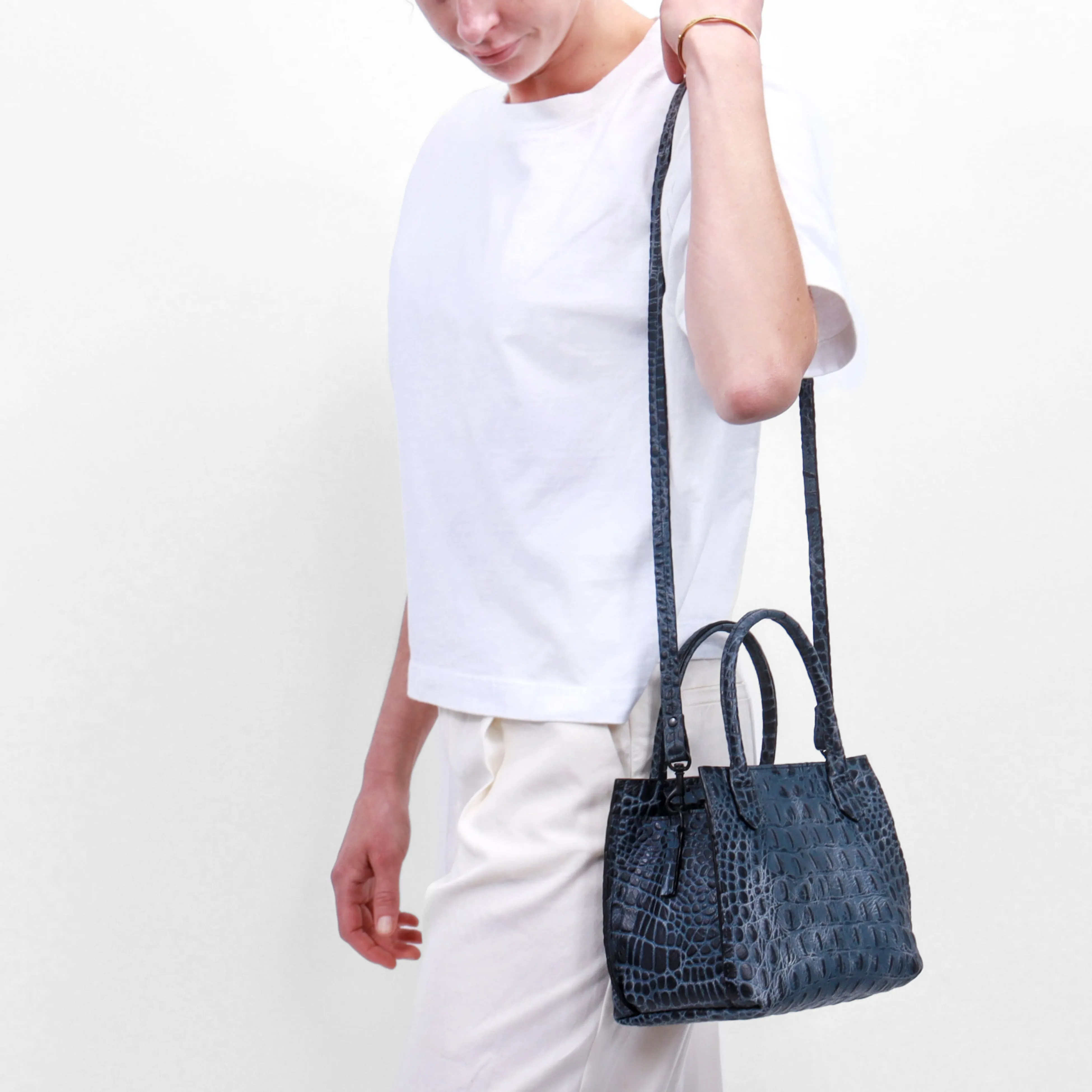 MINI DAY BAG BLACK PYTHON