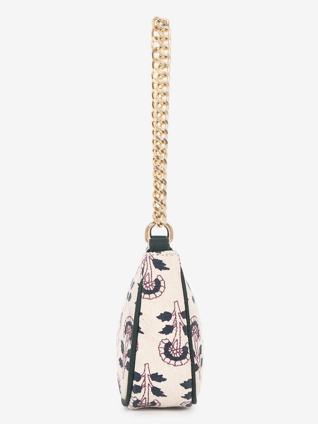 Off White Printed Sling bag