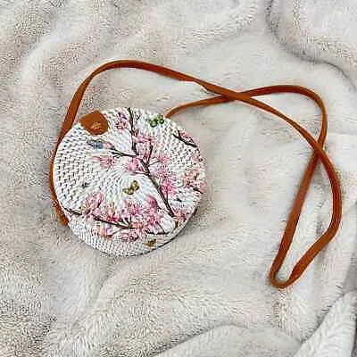 Orchid White Round Sling Bag