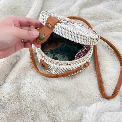 Orchid White Round Sling Bag