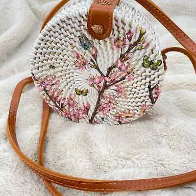 Orchid White Round Sling Bag