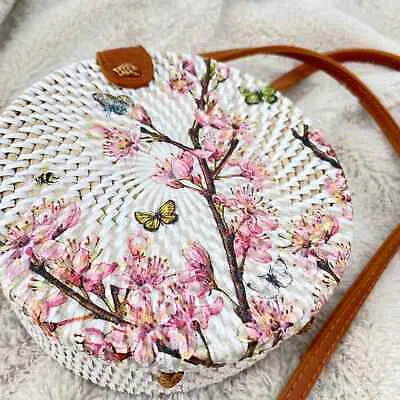 Orchid White Round Sling Bag
