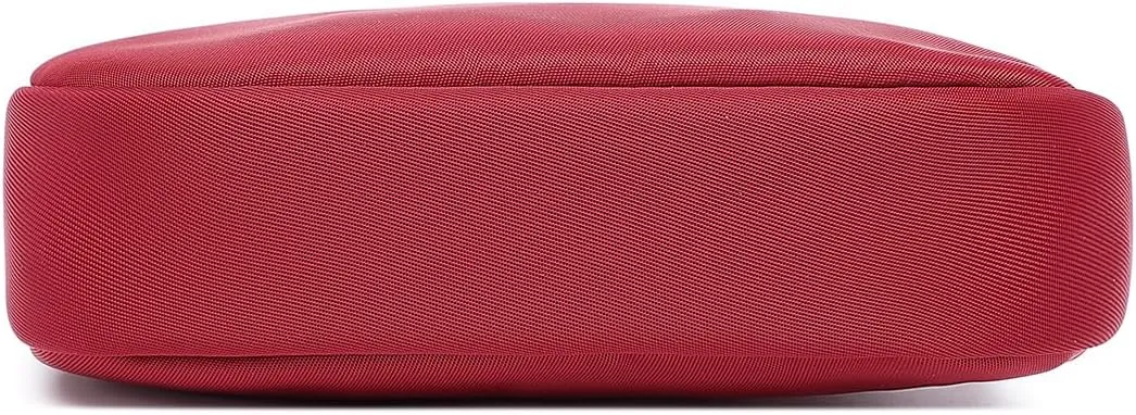 Organizer Bag Makeup Bag for Purse Travel Toiletry Pouch Zipper Pouch for Purse Small Makeup Pouch with Pockets Wristband design (black-nylon)