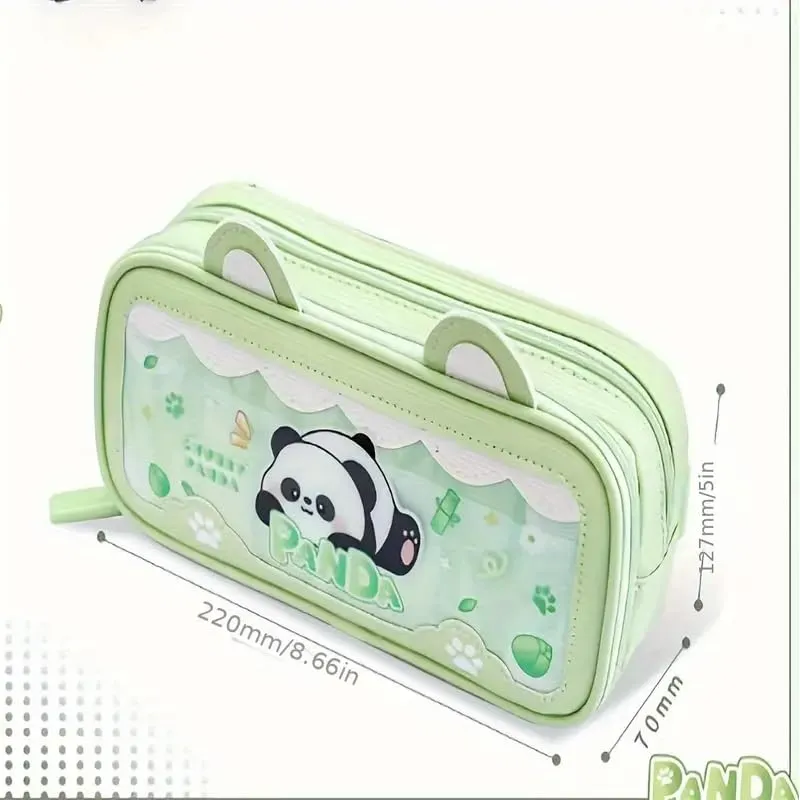 PENCIL CASE DOUBLE LAYER EVA CUTE PENCIL CASE AESTHETIC PENCIL CASE FOR GIRLS LARGE CAPACITY PEN PENCIL POUCH MULTIFUNCTIONAL STATIONERY ORGANIZER FOR SCHOOL