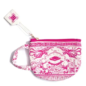 Pink Tea Cup Coin Pouch