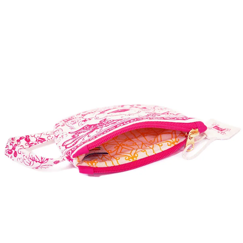 Pink Tea Cup Coin Pouch