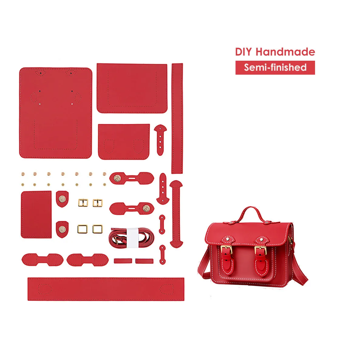 POPSEWING® Lady Leather Small Satchel Bag DIY Kit